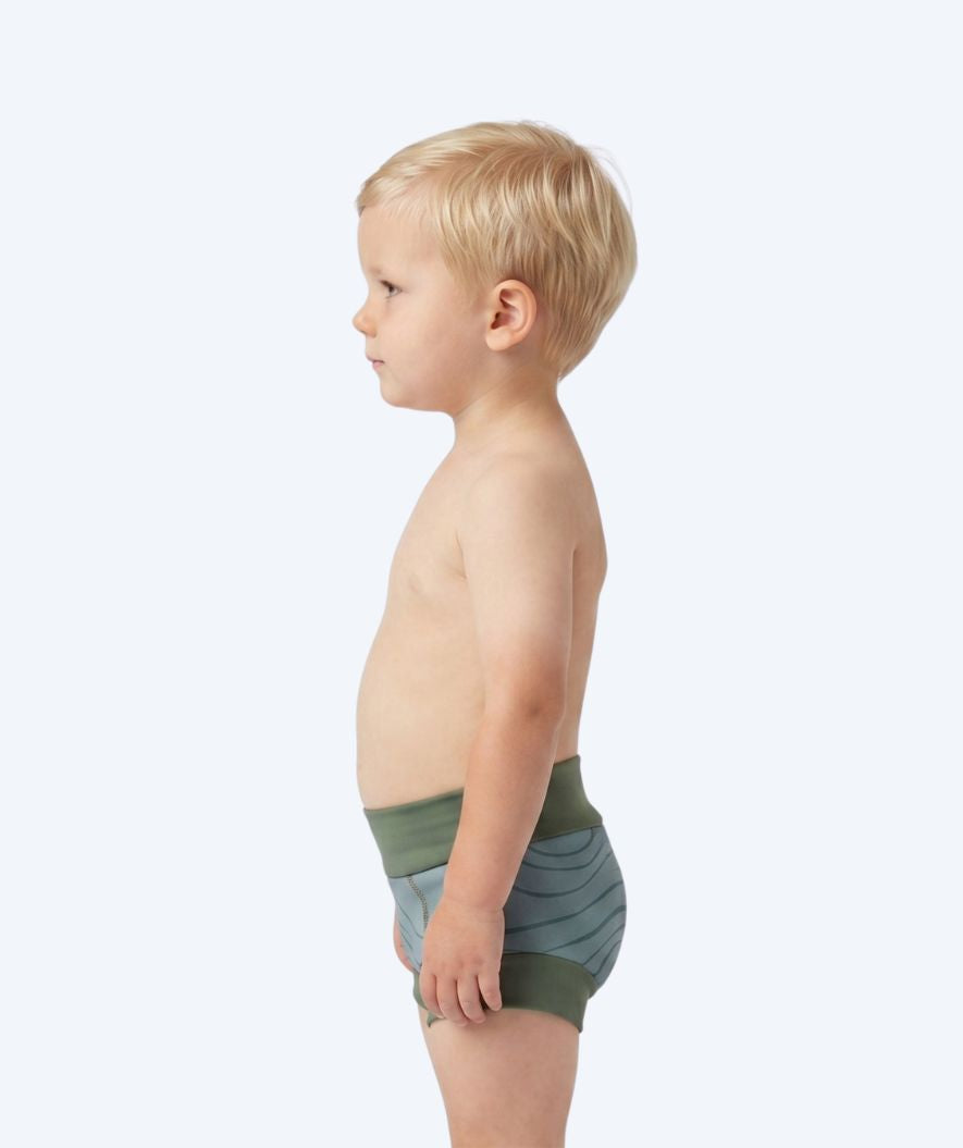 Watery swim nappies for kids - Neoprene Swim Nappy - Fjord Green