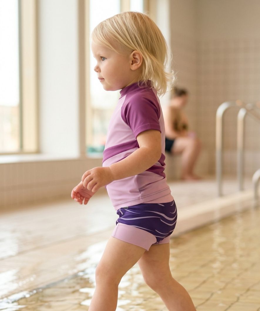 Watery swim nappies for kids - Neoprene Swim Nappy - Fjord Purple