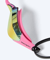 Watery Elite swimming goggles - Rattle Pro Mirror - Pink/red