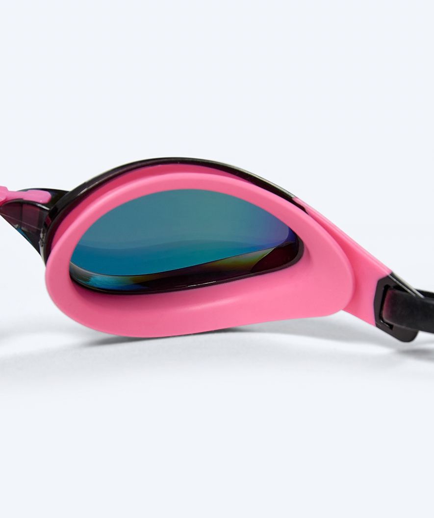 Watery Elite swimming goggles - Rattle Pro Mirror - Pink/red