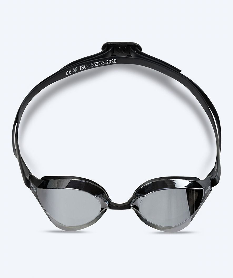 Watery Elite swimming goggles - Rattle Pro Mirror - Black/silver