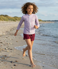 Watery UV-shirt for kids - Fjord Long Sleeve Rashguard - Purple