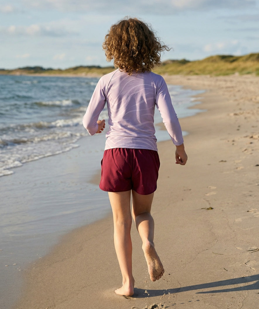 Watery UV-shirt for kids - Fjord Long Sleeve Rashguard - Purple