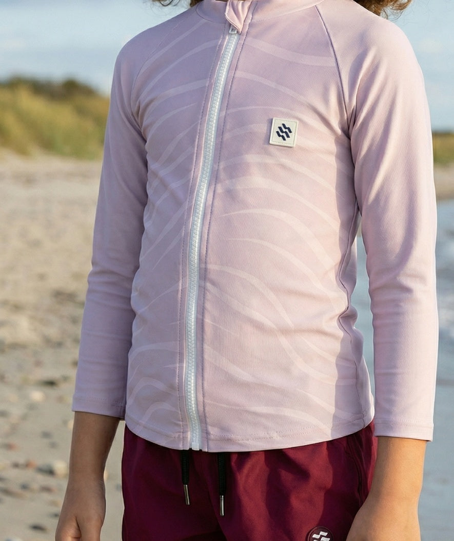 Watery UV-shirt for kids - Fjord Long Sleeve Rashguard - Pink
