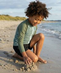 Watery UV-shirt for kids - Fjord Long Sleeve Rashguard - Green