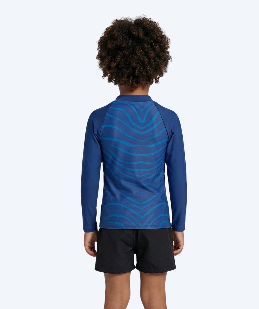 Watery UV-shirt for kids - Fjord Long Sleeve Rashguard - Dark blue