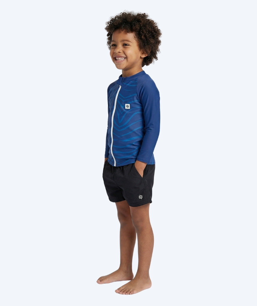 Watery UV-shirt for kids - Fjord Long Sleeve Rashguard - Dark blue