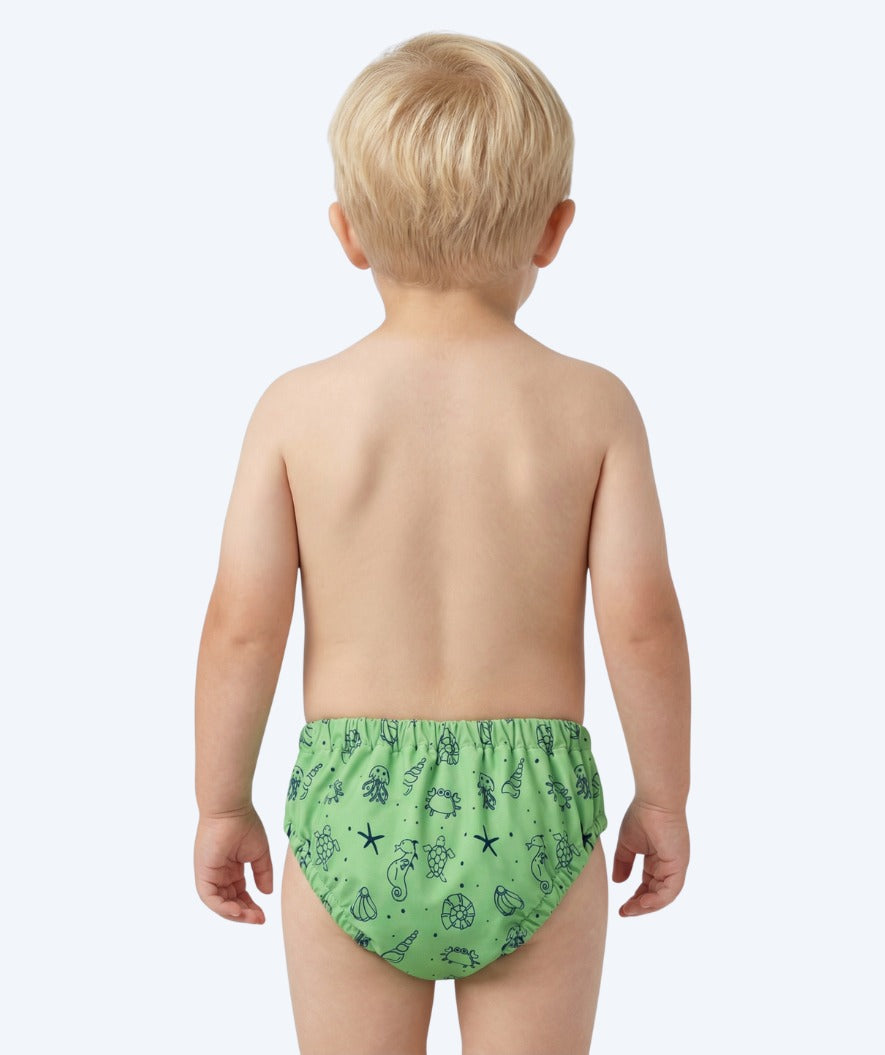 Watery swim nappies for kids - Foss Lining Nappy - Atlantic Green