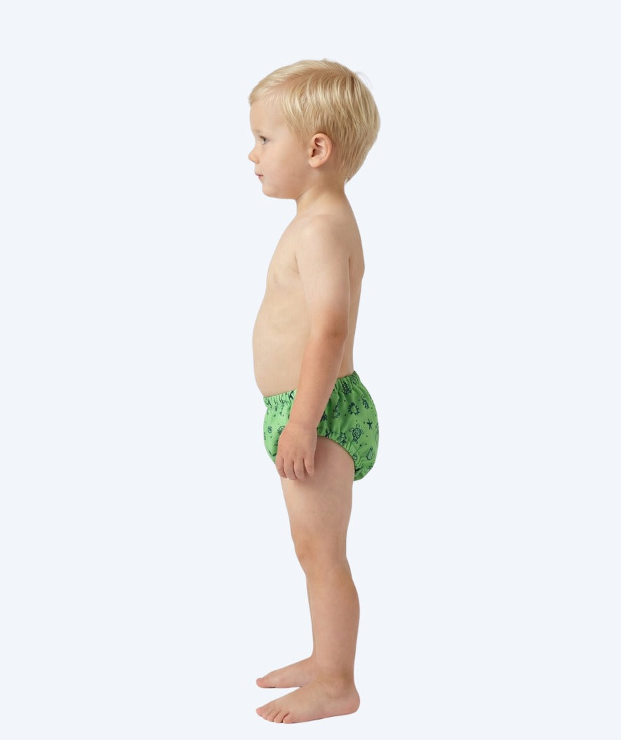 Watery swim nappies for kids - Foss Lining Nappy - Atlantic Green