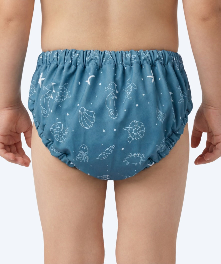 Watery swim nappies for kids - Foss Lining Nappy - Atlantic Blue