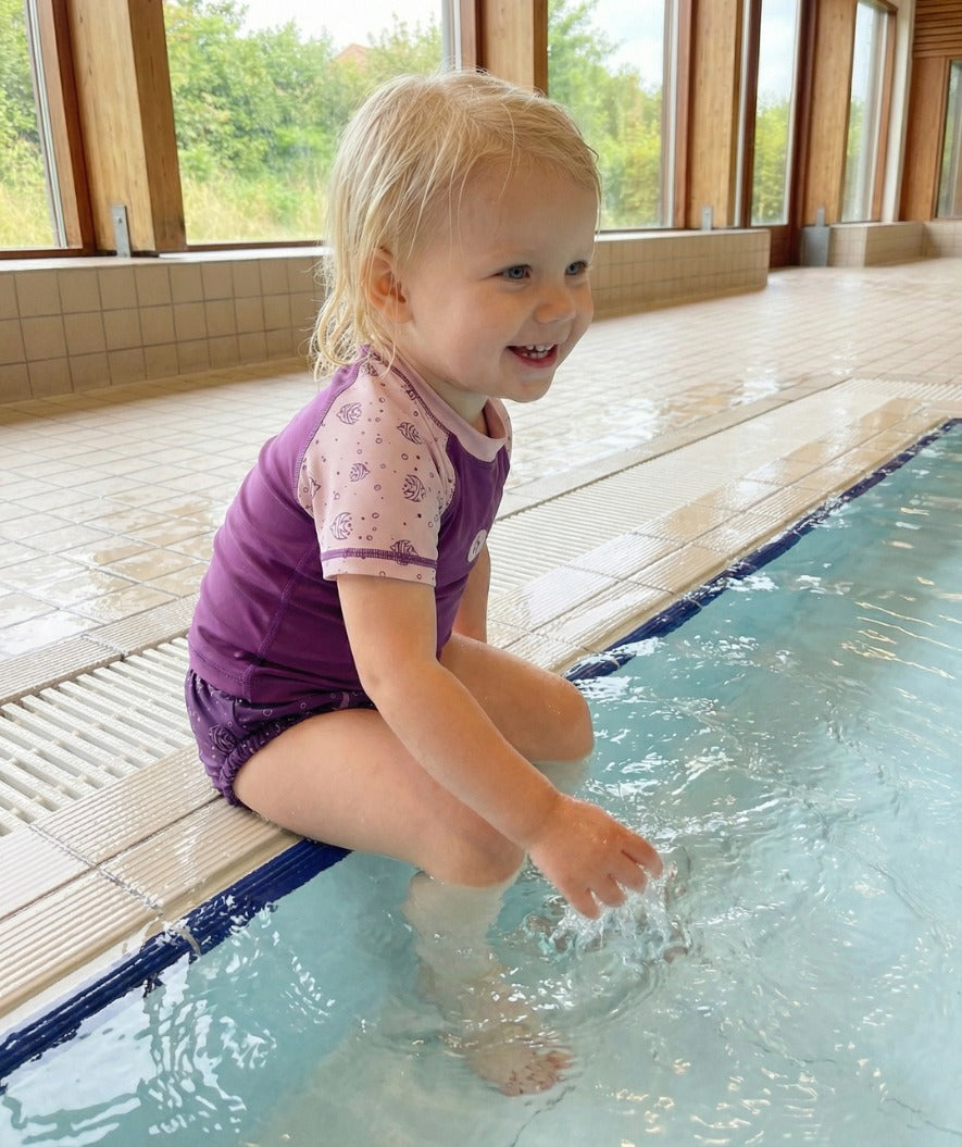 Watery swim nappies for kids - Foss Lining Nappy - Atlantic Purple