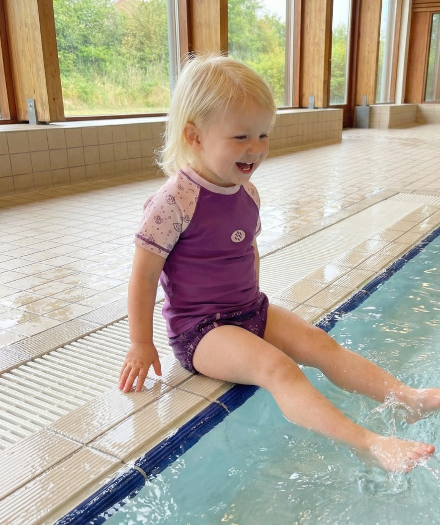 Watery swim nappies for kids - Foss Lining Nappy - Atlantic Purple