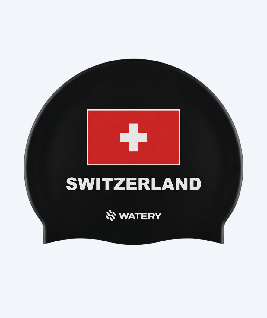 Watery swimming cap - Switzerland - Black