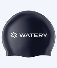Watery swimming cap (from 10 years) - Signature Latex - Dark blue