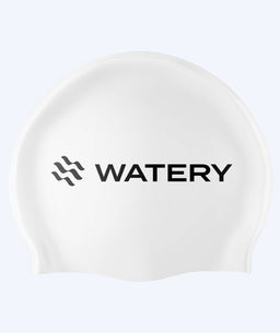 Watery swimming cap (from 10 years) - Signature Latex - White
