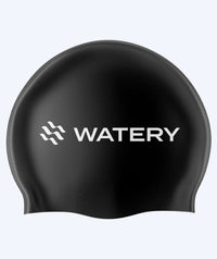 Watery swimming cap (from 10 years) - Signature Latex - Black