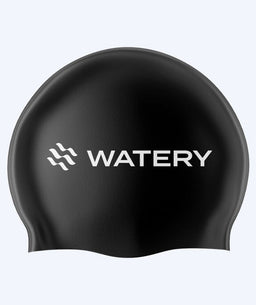 Watery swimming cap (from 10 years) - Signature Latex - Black