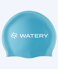 Watery swimming cap (from 10 years) - Signature Latex - Light blue