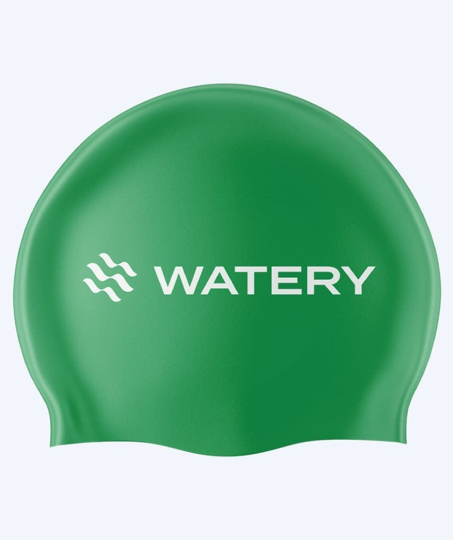 Watery swimming cap (from 10 years) - Signature Latex - Green