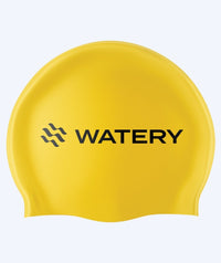 Watery swimming cap (from 10 years) - Signature Latex - Yellow