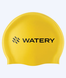 Watery swimming cap (from 10 years) - Signature Latex - Yellow