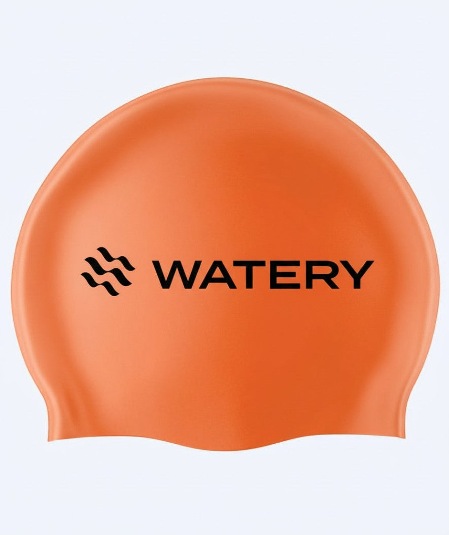 Watery swimming cap (from 10 years) - Signature Latex - Orange