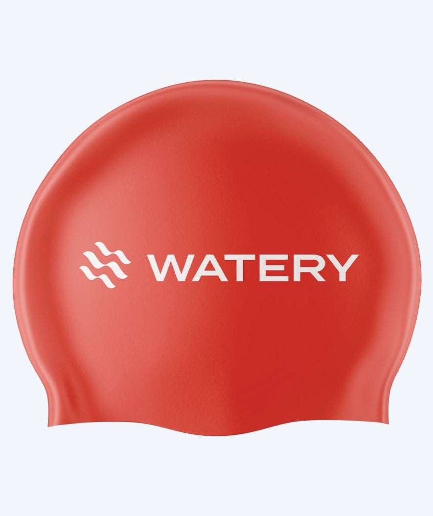 Watery swimming cap (from 10 years) - Signature Latex - Red