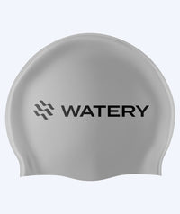 Watery swimming cap (from 10 years) - Signature Latex - Silver