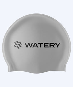 Watery swimming cap (from 10 years) - Signature Latex - Silver