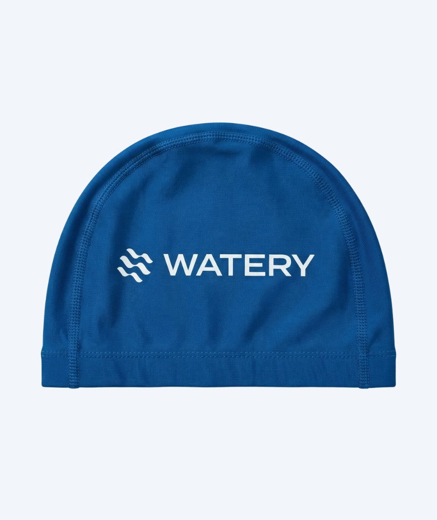 Watery swimming cap (from 10 years) - Signature Elastane - Blue