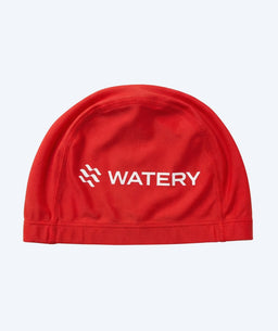 Watery swimming cap (from 10 years) - Signature Elastane - Red