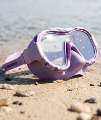 Watery diving mask for adults (from 12 years) - Rudder Camo - Purple