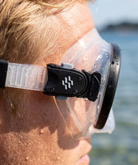 Watery diving mask for adults (from 12 years) - Chisa - Black/clear