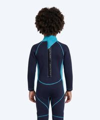 Watery wetsuit for kids - Electra (2.2mm) - Dark blue/light blue