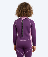 Watery wetsuit for kids - Electra (2.2mm) - Purple/light pink