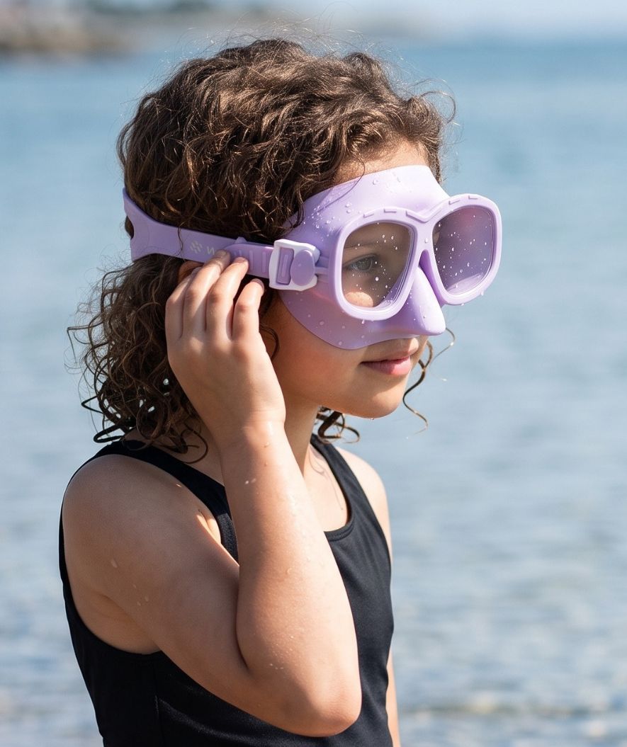 Watery diving mask for kids (4-10) - Wyre - Purple