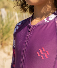 Watery UV-suit for children - Athena Long Sleeve Rashguard - Purple