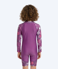 Watery UV-suit for children - Athena Long Sleeve Rashguard - Purple