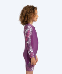 Watery UV-suit for children - Athena Long Sleeve Rashguard - Purple