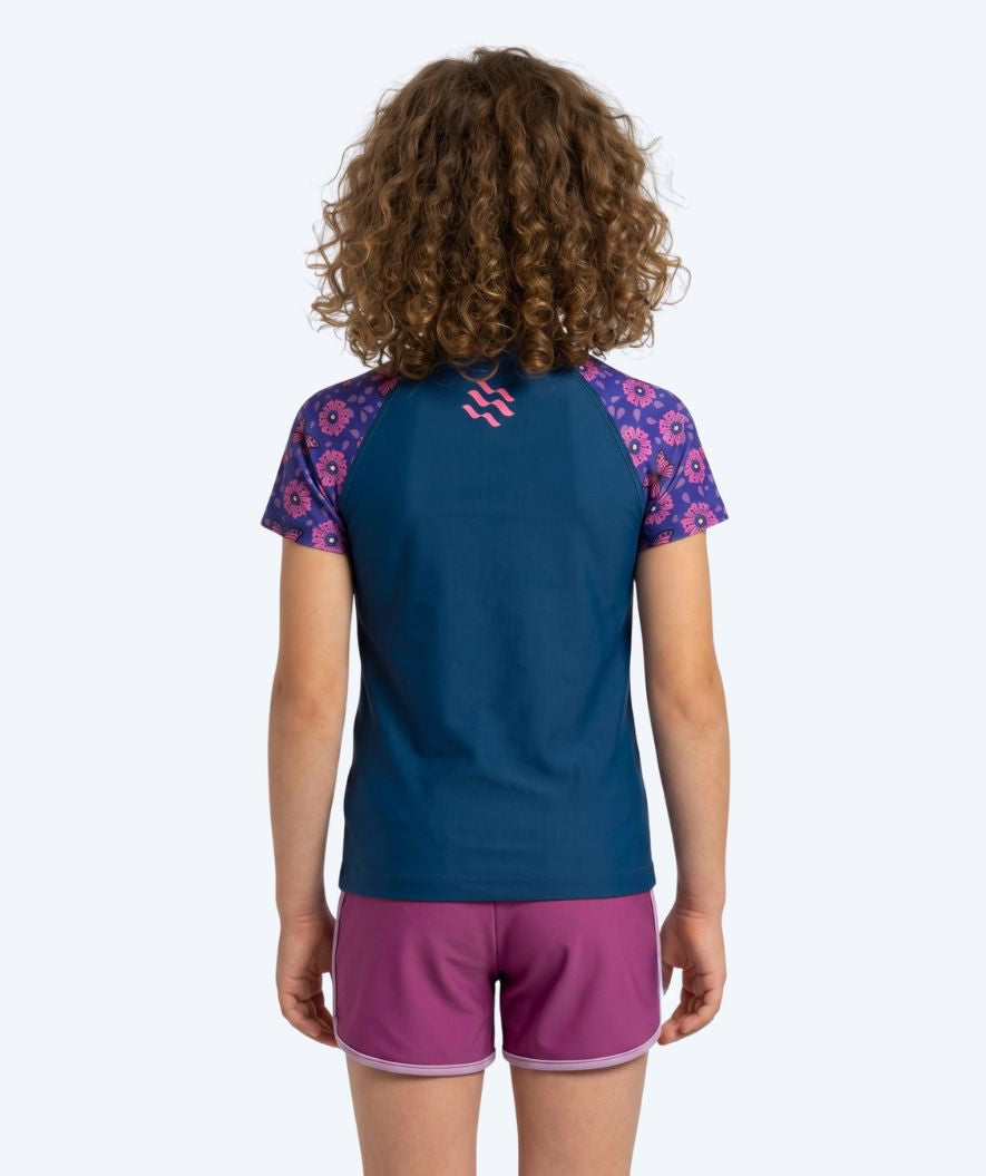 Watery UV-shirt for kids - Osiris Short Sleeve Rashguard - Purple/dark blue