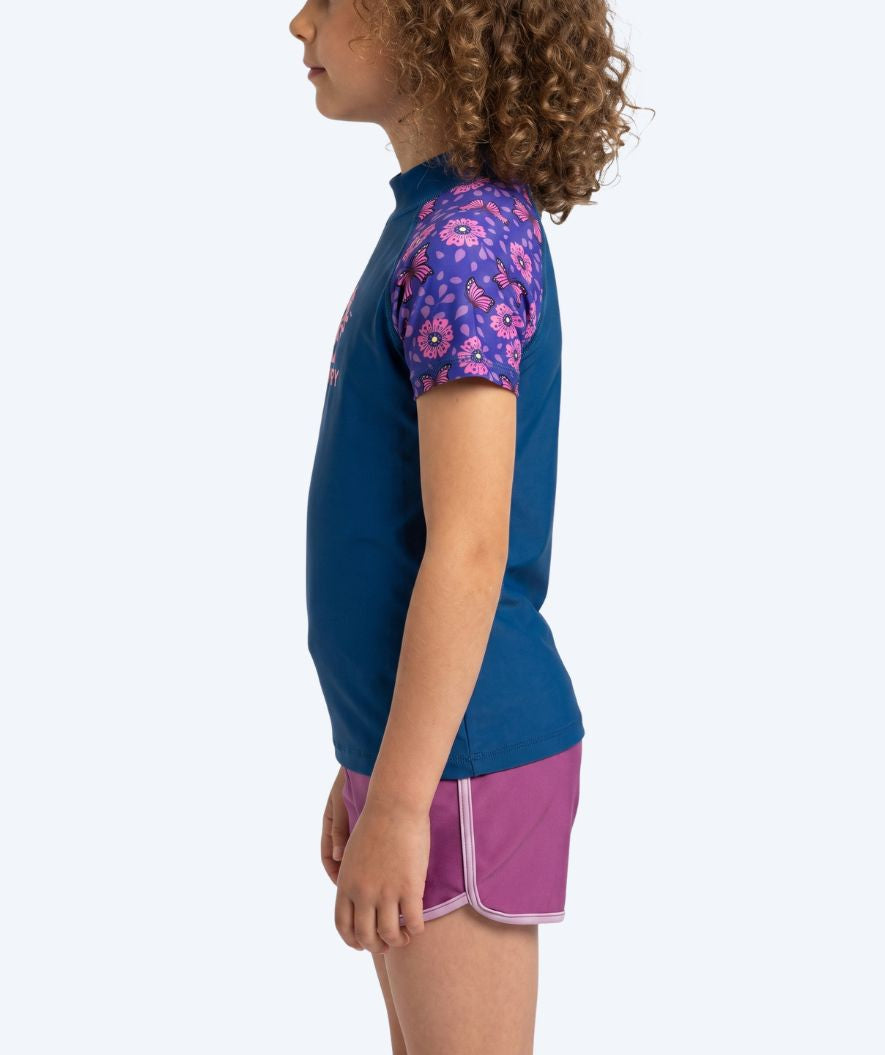 Watery UV-shirt for kids - Osiris Short Sleeve Rashguard - Purple/dark blue