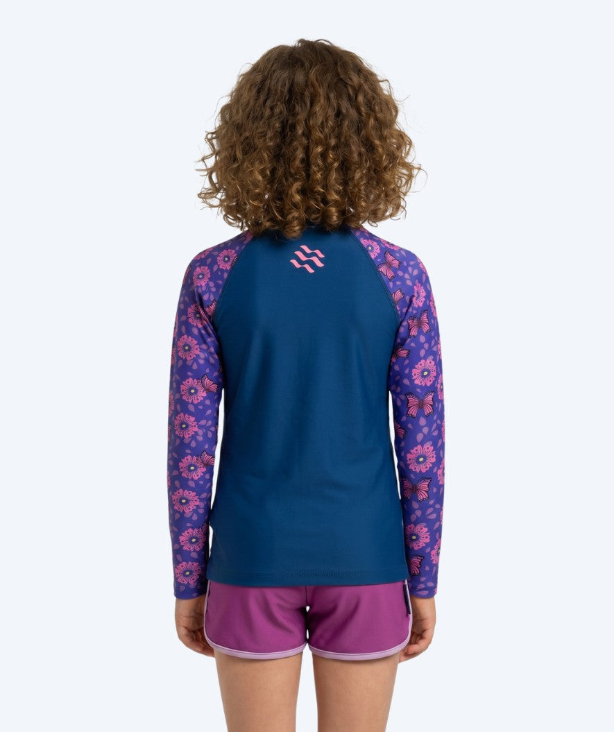 Watery UV-shirt for kids - Osiris Long Sleeve Rashguard - Purple/dark blue