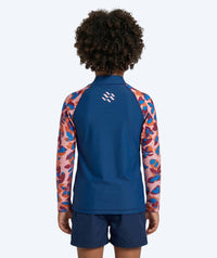 Watery UV-shirt for kids - Osiris Long Sleeve Rashguard - Light pink/dark blue