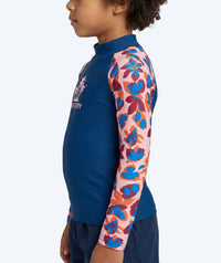 Watery UV-shirt for kids - Osiris Long Sleeve Rashguard - Light pink/dark blue