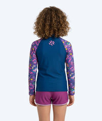Watery UV-shirt for kids - Osiris Long Sleeve Rashguard - Multi/dark blue