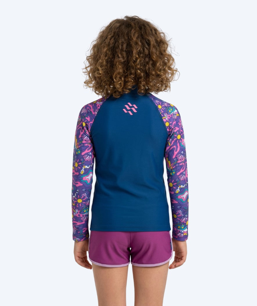 Watery UV-shirt for kids - Osiris Long Sleeve Rashguard - Multi/dark blue