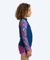 Watery UV-shirt for kids - Osiris Long Sleeve Rashguard - Multi/dark blue