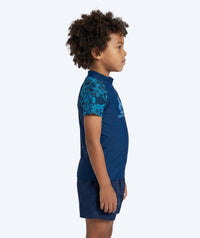 Watery UV-shirt for kids - Katsu Short Sleeve Rashguard - Blue/dark blue