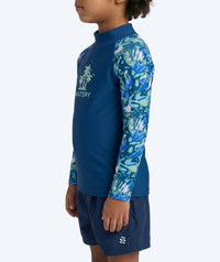 Watery UV-shirt for kids - Katsu Long Sleeve Rashguard - Light blue/dark blue