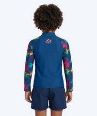 Watery UV-shirt for kids - Katsu Long Sleeve Rashguard - Multi/dark blue